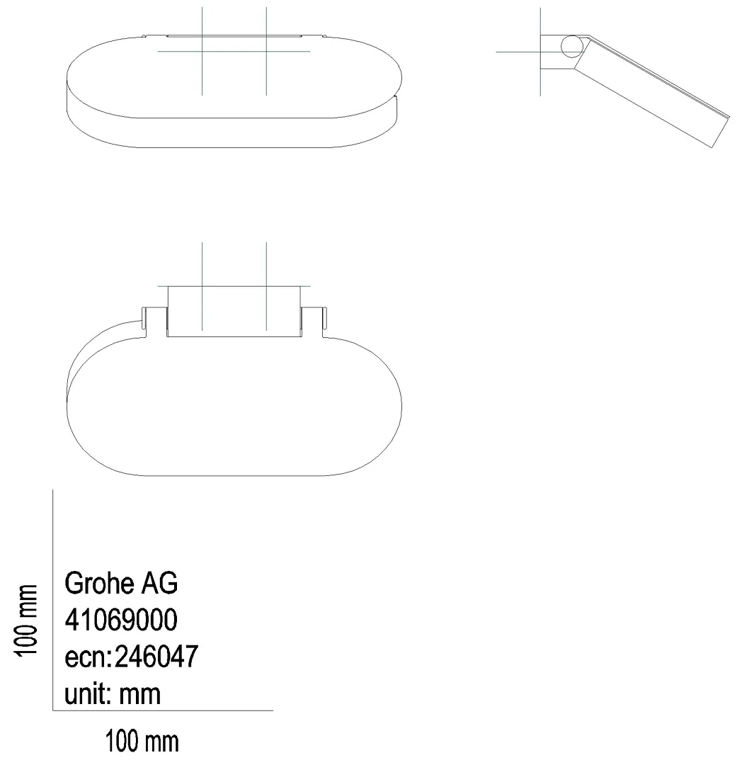 GROHE WC-Papierhalter Selection 41069 mit Deckel cool sunrise gebürstet