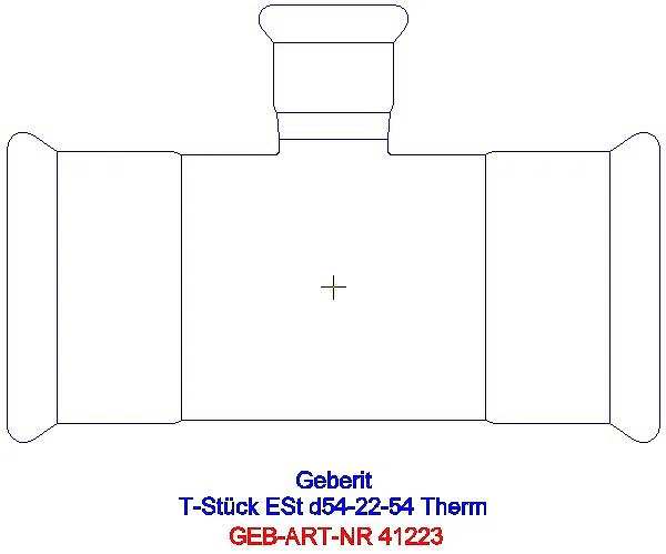 GE Mapress Therm T-Stück reduziert d54-22-54_41223_A