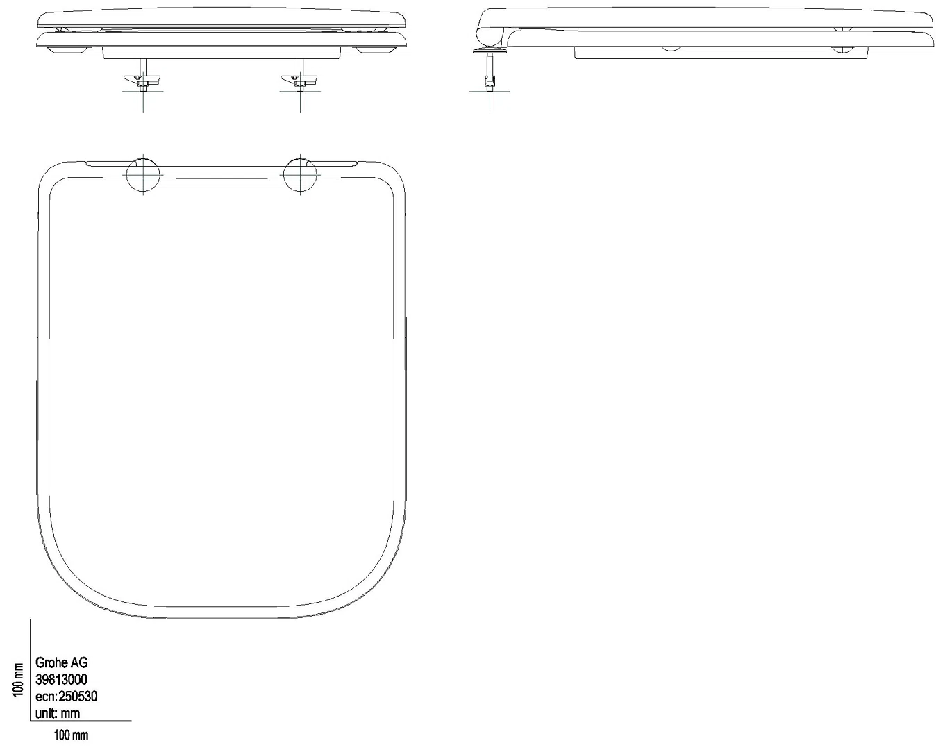 GROHE WC-Sitz BauEdge Keramik 39813 mit Deckel Soft Close alpinweiß