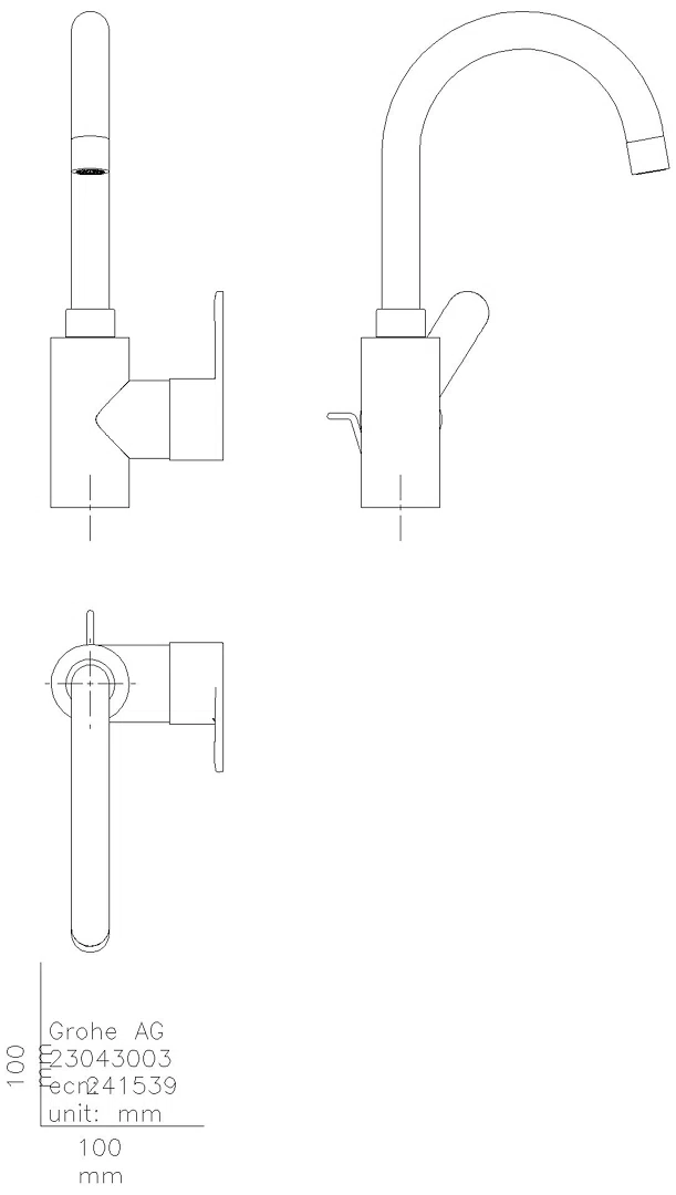 GROHE EH-Waschtischbatterie Eurostyle C 23043_3 L-Size chrom
