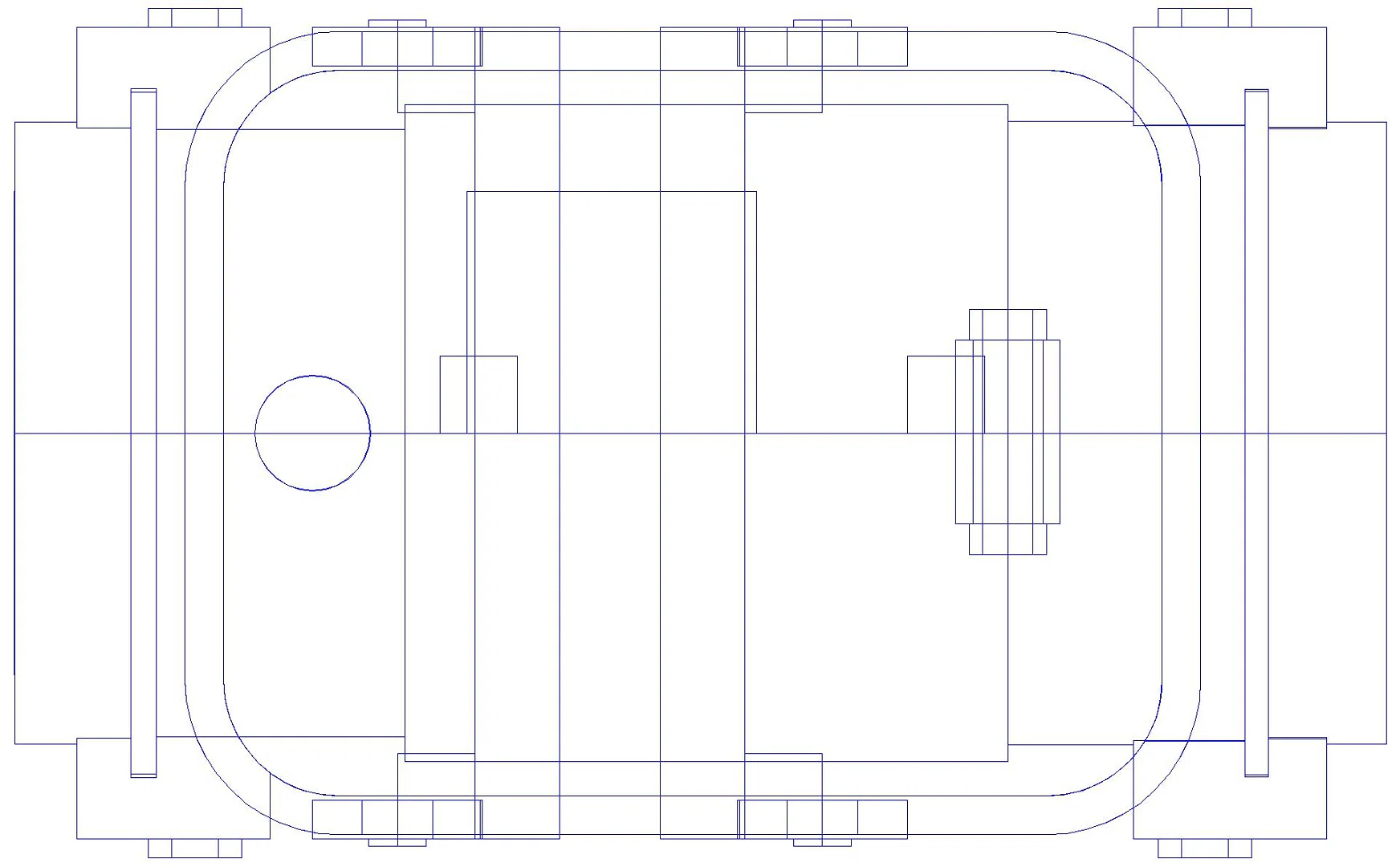 KESSEL-Grundkörper Staufix DN125-200, Typ 2, freiliegend (3D)