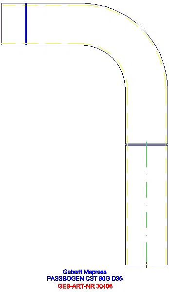 GE Mapress Edelstahl Passbogen 90Gr d35_30406_A