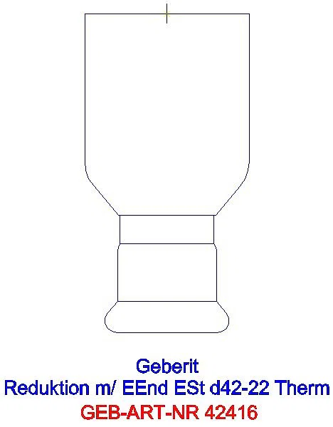 GE Mapress Therm Reduktion mit Einschubende d42-22_42416_G