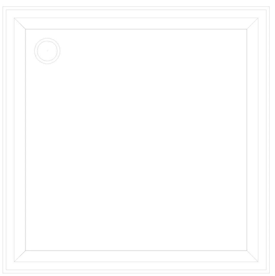 KALDEWEI DUSCHPLAN Duschfläche, 1200x1200x32 mm, Modell-Nr: 422-1