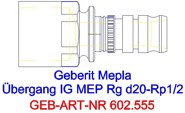 GE Mepla Übergang mit IG Rg d20-Rp1/2_602.555.00.5_G