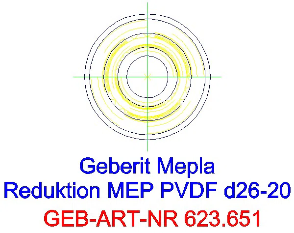 GE Mepla Reduktion PVDF d26-20_623.651.00.5_L