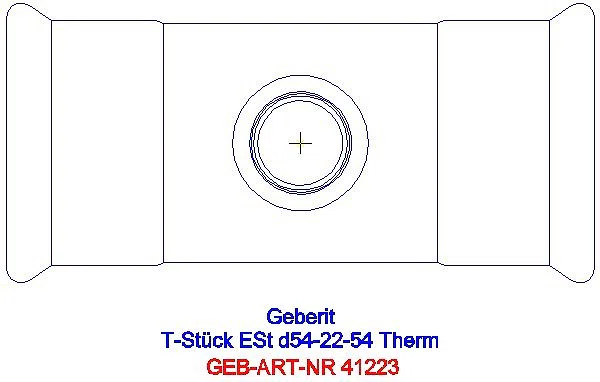 GE Mapress Therm T-Stück reduziert d54-22-54_41223_G