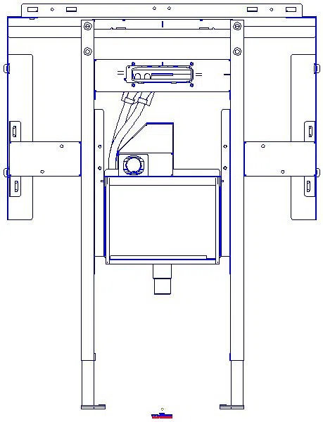 GE Duofix Element f. ONE WT/ONE W.-Arm. raumhoch, m. UP-GV/UP-Clou, B: WT 90cm_111072002_A