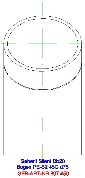 GE Silent-db20 Bogen 45Gr d75_307.450.14.1_L