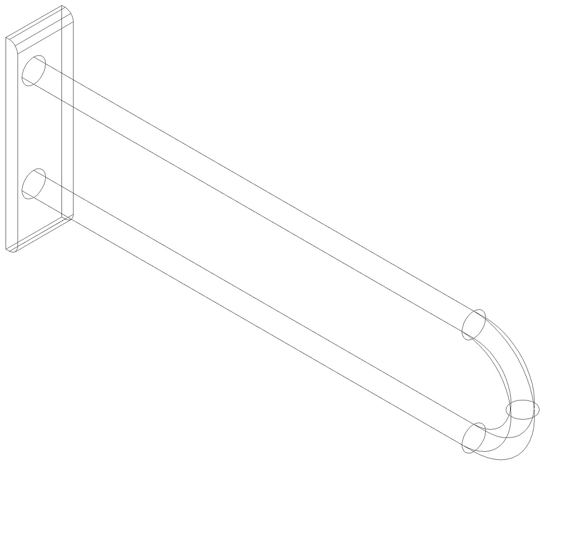 HEWI Wandstützgriff Ser 801, L:700mm reinweiß