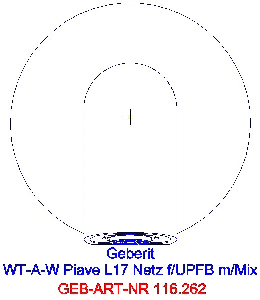 GE Waschtischarmatur Piave, Wandmontage mit UP-Funktion Netz L 17cm mit Mischer_116.262.21.1_A