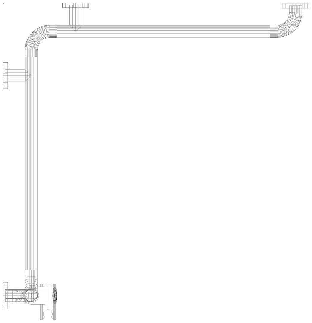HEWI Dusch-Wannenhdl.m.Br.H.St.,AM:1250, W1/2:762, antimikrobiell signalweiß
