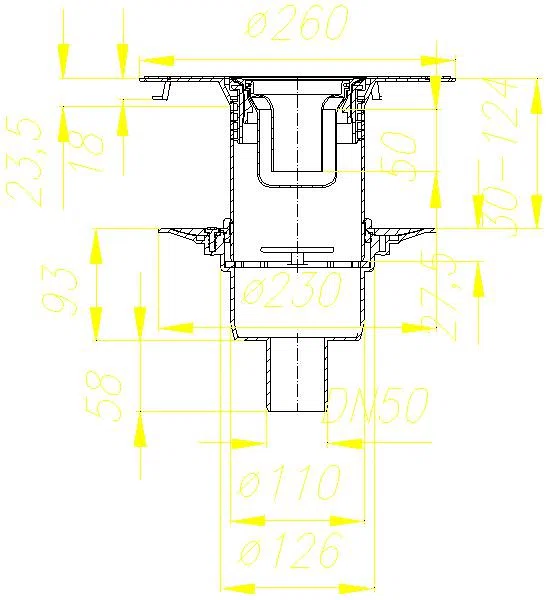 DALLMER Bodenablauf 30 N, DN 50