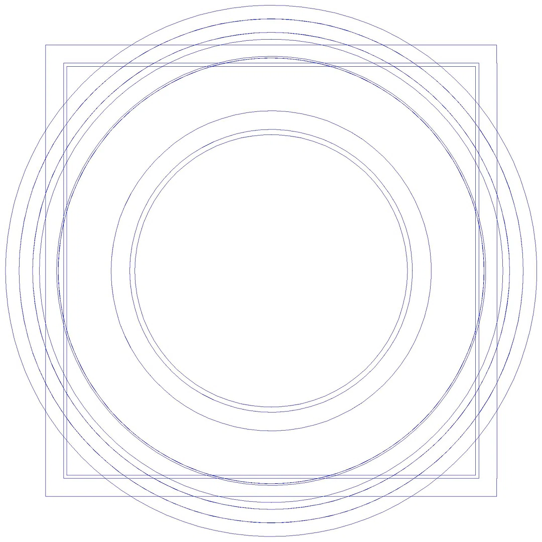 KESSEL-Objektablauf Ecoguss DN 80, senkrecht, Designrost (3D)