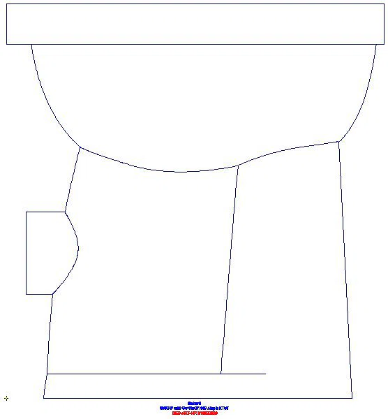 Renova Comfort Stand-WC Flachspüler erhöht, Abgang horizontal, KeraTect_218520600_L