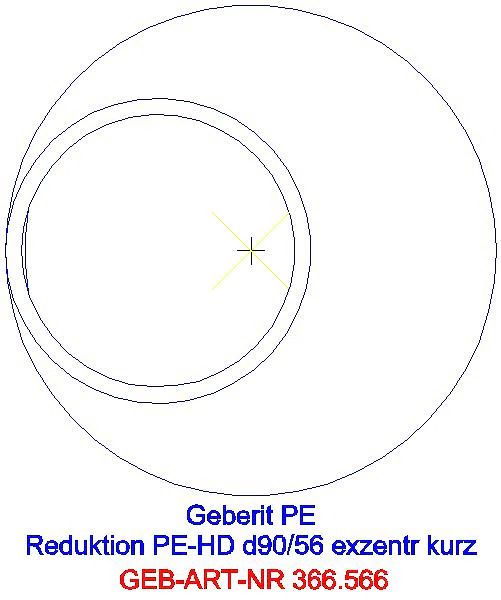GE PE Reduktion exzentrisch kurz d90/56_366.566.16.1_G