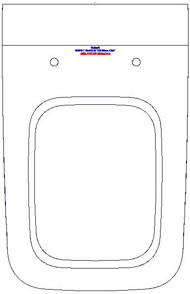 iCon Square Wand-WC Tiefspüler geschlossene Form, Rimfree, KeraTect_201950600_G