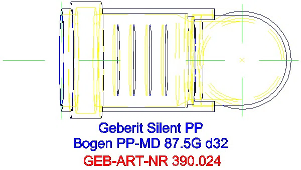GE Silent-PP Bogen 87,5Gr d32_390.024.14.1_G