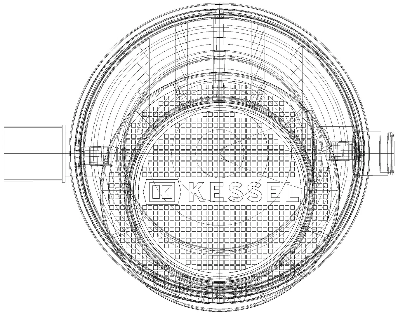 KESSEL-Probenahmeschacht LW 1000, DN200, Klasse B (3D)