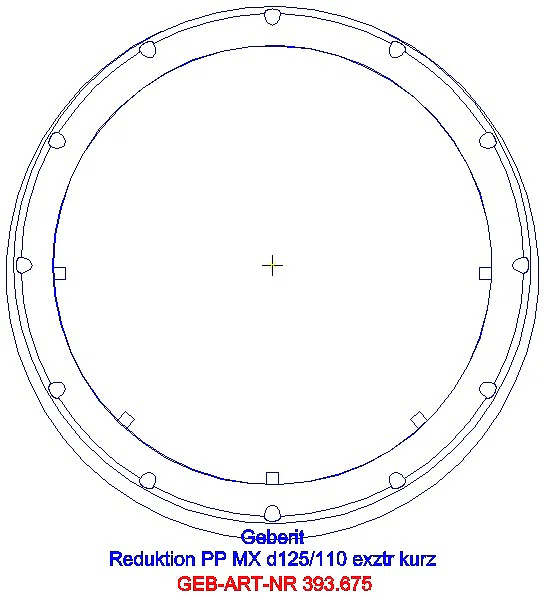 GE Silent-Pro Reduktion exzentrisch d125/110_393.675.14.1_G