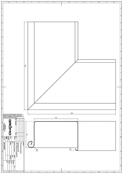 Alu Rinnenwinkel Kastenform Außeneck 400, #Art.Nr. 84314