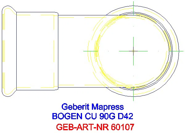GE Mapress Kupfer Bogen 90Gr d42_60107_G