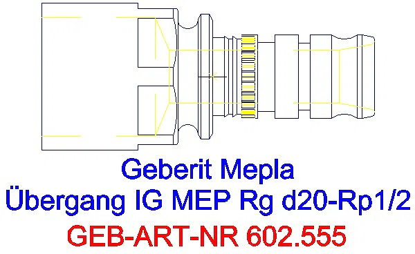 GE Mepla Übergang mit IG Rg d20-Rp1/2_602.555.00.5_A