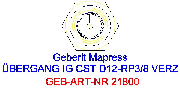 GE Mapress C-Stahl Übergang mit IG d12-Rp3/8 verzinkt_21800_L