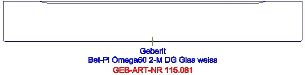GE BetPl. Omega60, für 2-Mengen-Sp. Chrom gebürstet_115.081.GH.1_G