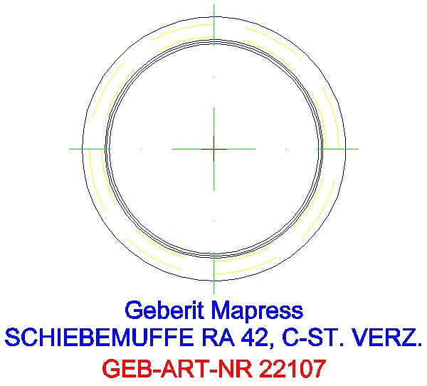 GE Mapress C-Stahl Schiebemuffe d42 verzinkt_22107_L