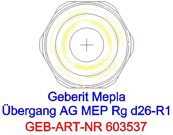 GE Mepla Übergang mit AG Rg d26-R1_603.537.00.5_L