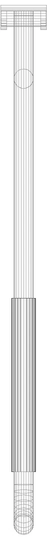 HEWI SK-Griff drehb. Ser 801, matt, L:900mm, mit Armpolster anthrazgr