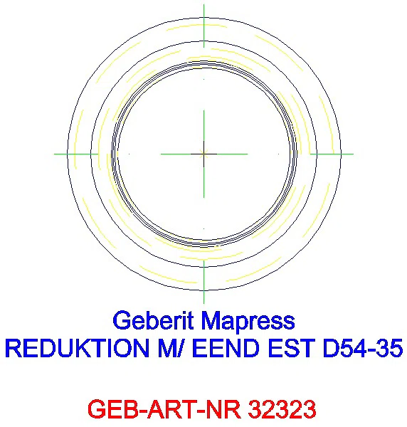 GE Mapress Edelstahl Reduktion mit Einschubende d54-35_32323_A