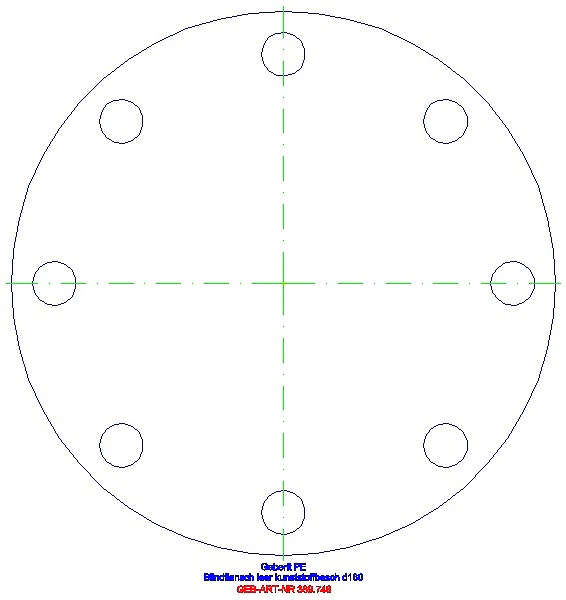GE PE Blindflansch d160_369.748.00.1_G