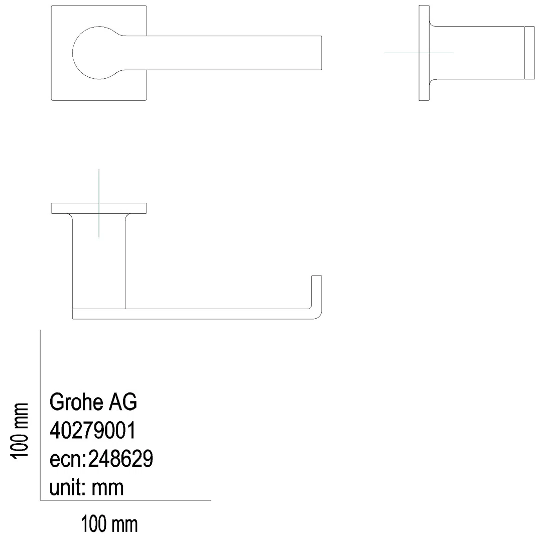 GROHE WC-Papierhalter Allure 40279_1 ohne Deckel warm sunset