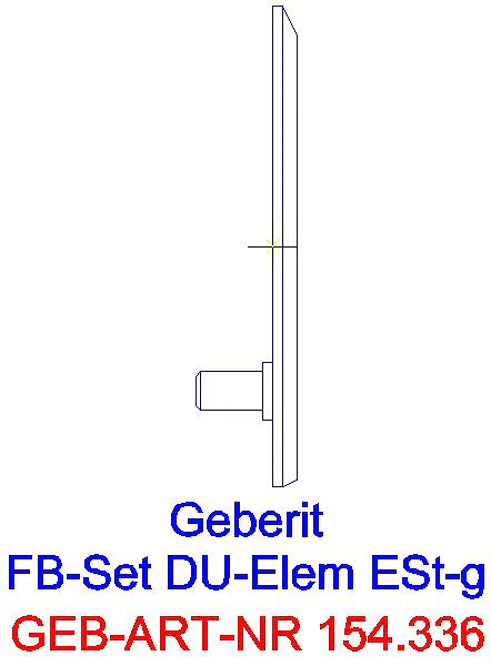 GE Fertigbauset für Geberit Wandablauf Edelstahl gebürstet_154.336.FW.1_L