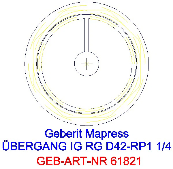 GE Mapress Kupfer Übergang mit IG Rg d42-Rp1 1/4_61821_L