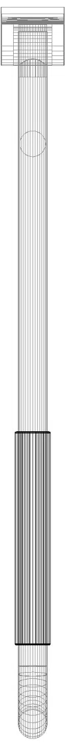 HEWI mobiler Stützklappgriff,drehbar, L:850mm, mit Armpolster felsgrau