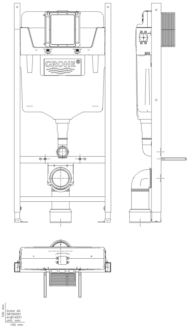 GROHE WC-Element Rapid SL Projekt 38840 1,13 m Bauhöhe