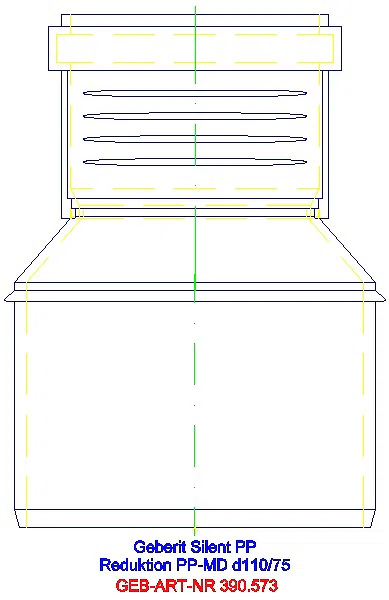 GE Silent-PP Reduktion exzentrisch d110/75_390.573.14.1_L