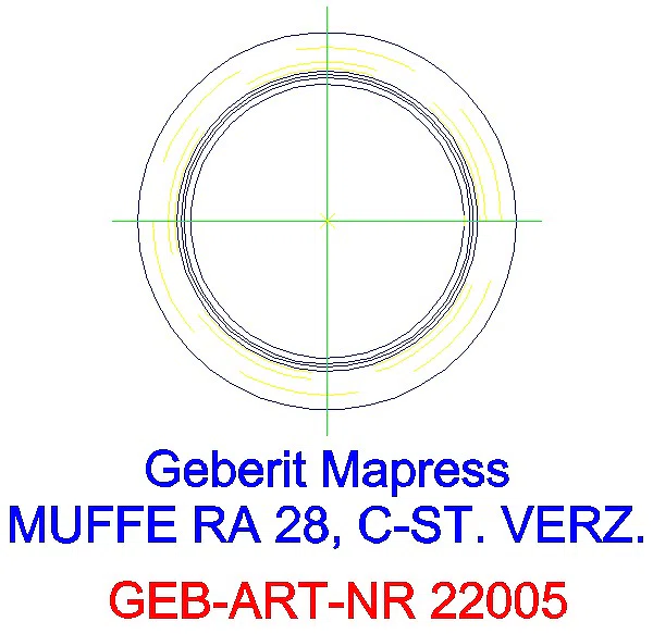 GE Mapress C-Stahl Muffe d28 verzinkt_22005_L