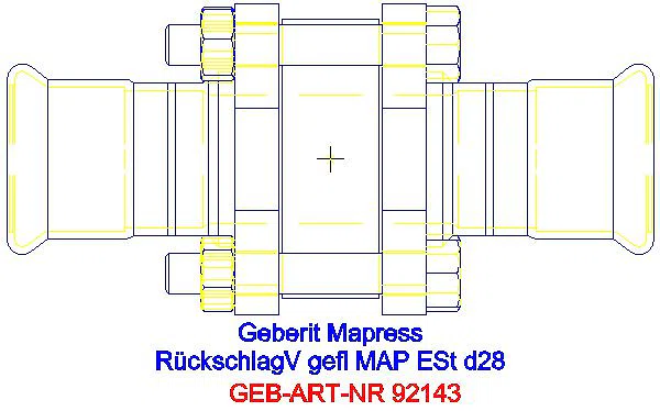 GE Mapress Rückschlagventil NPW geflanscht d28_92143_G