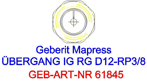 GE Mapress Kupfer Übergang mit IG Rg d12-Rp3/8_61845_L