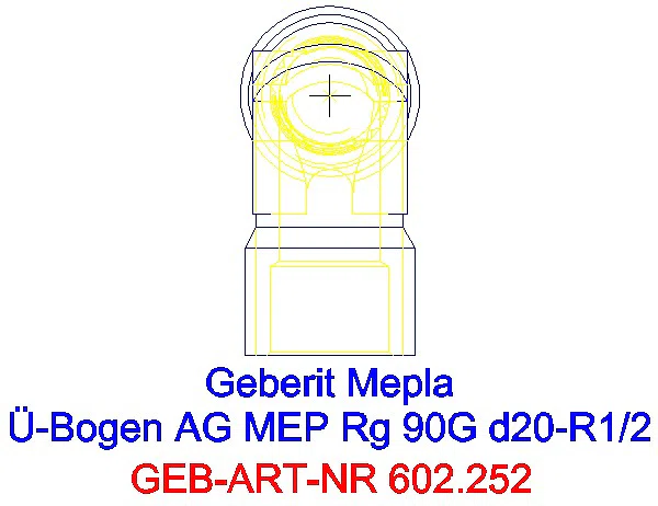 GE Mepla Übergangsbogen 90Gr mit AG Rg d20-R1/2_602.252.00.5_G