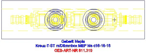 GE Mepla Kreuzungs-T-Stück mit Dämmbox d16-16-16_611.319.00.5_G
