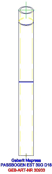 GE Mapress Edelstahl Passbogen 30Gr d18_30933_L