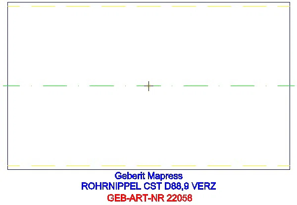 GE Mapress C-Stahl Rohrnippel außen verzinkt d88,9_22058_L