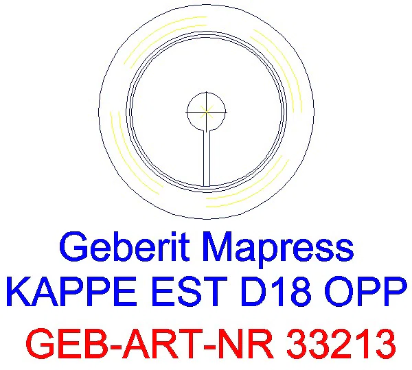GE Mapress Edelstahl Kappe d18_33213_L