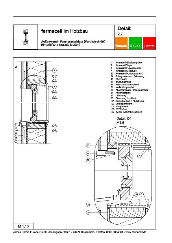 2.7 Fensteranschluss vertikal