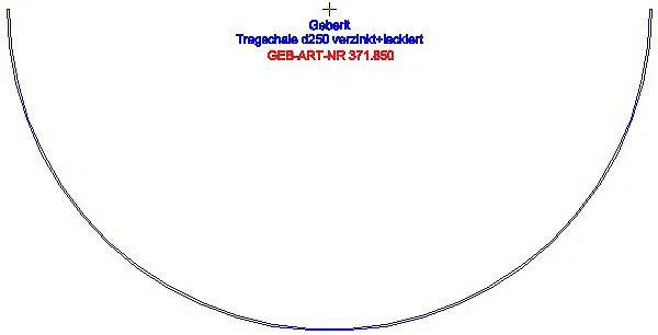 GE Tragschale verzinkt und lackiert DN 250_371.850.00.1_A